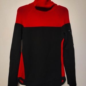 Talbots Thermawarmth Red and Black Sport Turtleneck Sweater, Medium